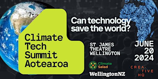 Imagem principal do evento Climate Tech Summit Aotearoa