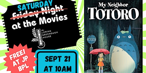 Primaire afbeelding van My Neighbor Totoro - Friday Night at the Movies