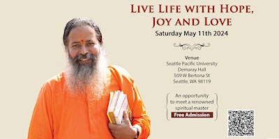 Imagem principal do evento Live Life with Hope, Joy, and Love by Paramahamsa Prajnanananda