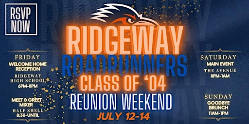 Imagem principal do evento Ridgeway High School Class Of 2004 20th Class Reunion Weekend