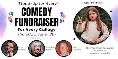 Immagine principale di Comedy Fundraiser for Avery Callagy 