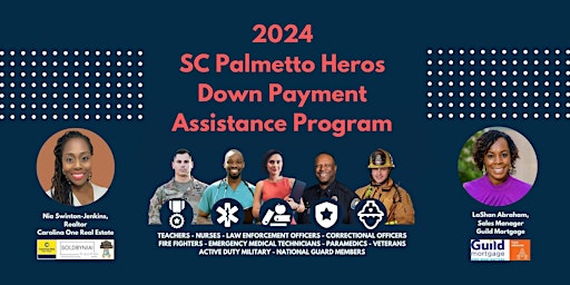Hauptbild für Let's Talk Hometown Heros: 2024 SC Palmetto Heros Housing Program
