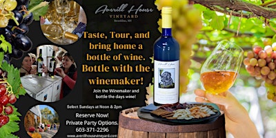 Taste, Tour & Bottle  wine with the winemaker.  Cork & Take a bottle home! primary image