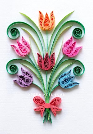 Imagem principal de Tulips Bouquet - Paper Quilling