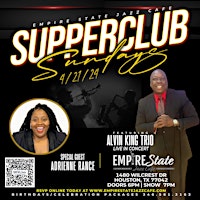 4/21- Supper Club Sundays with Alvin King Trio feat Adrienne Rance primary image