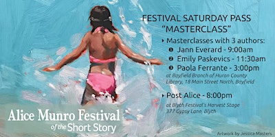 Hauptbild für Festival Saturday Pass for WRITERS (MasterClasses)