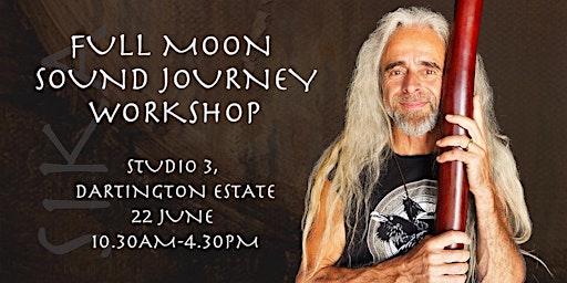 Primaire afbeelding van Full Moon Sound Journey WORKSHOP - DARTINGTON, DEVON