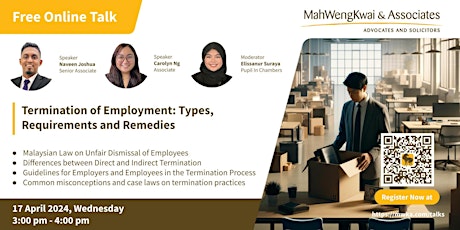 Termination of Employment: Types, Requirements and Remedies