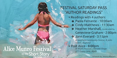 Hauptbild für Festival Saturday Pass for Readers (Author Readings