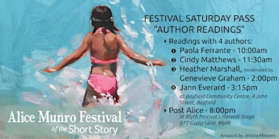 Image principale de Festival Saturday Pass (Author Readings) 2024