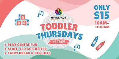 Immagine principale di Toddler Thursdays at Hi Voltage Entertainment 