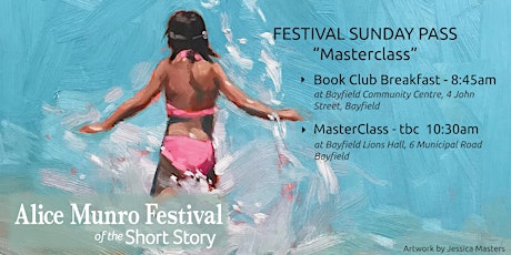 Festival Sunday Pass for Writers (Book Club Breakfast and Masterclass) 2024