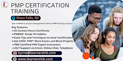 Primaire afbeelding van PMP Examination Certification Training Course in Sioux Falls, SD