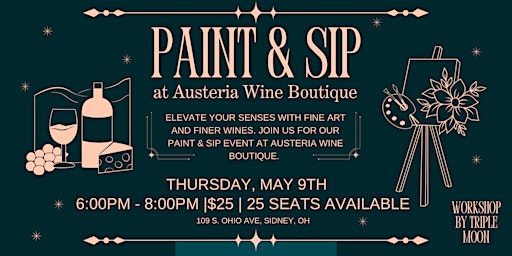 Image principale de Paint & Sip at Austeria Wine Boutique