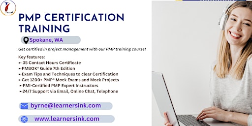 PMP Examination Certification Training Course in Spokane, WA primary image