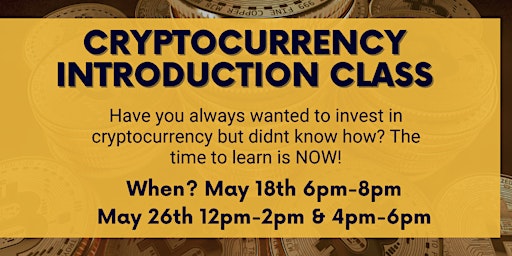 Imagem principal do evento Cryptocurrency Introduction 101 Webinar