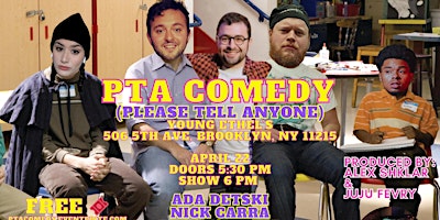 Hauptbild für PTA Comedy in Park Slope, Brooklyn: FREE Comedy Show with Top NYC Comics