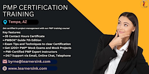 PMP Examination Certification Training Course in Tempe, AZ primary image