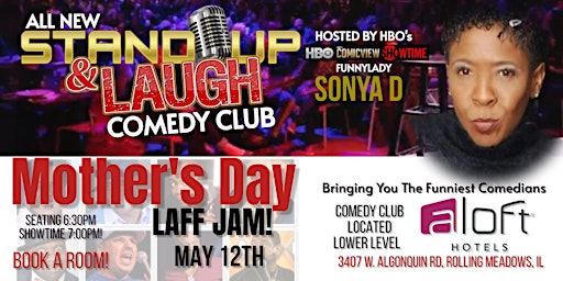 Immagine principale di NEW COMEDY CLUB - Mother's Day Laff Jam - Rolling Meadows, IL 