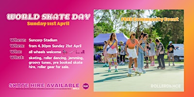 Secret Roller Disco World Skate Day Free Community Event ✨ primary image