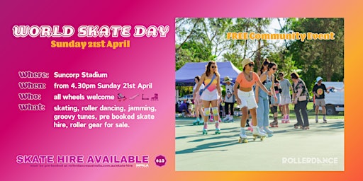 Secret Roller Disco World Skate Day Free Community Event ✨ primary image