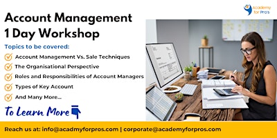 Account Management 1 Day Workshop in Pueblo, CO on Jun 18th, 2024 primary image