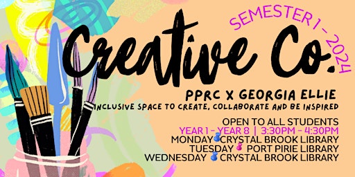 Term 2, Mondays After School Art Classes @ Crystal Brook Institute primary image