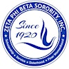 Logotipo da organização Zeta Phi Beta Sorority Inc. Pi Chi Zeta Chapter