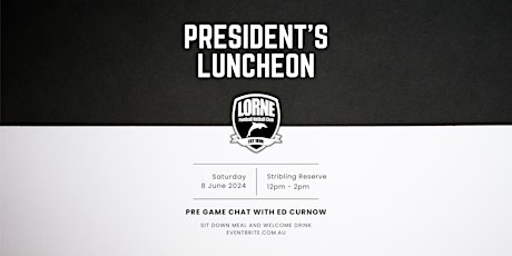 Imagen principal de Lorne FNC President's Lunch
