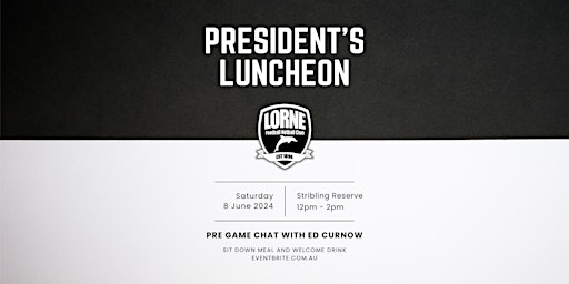 Lorne FNC President's Lunch primary image