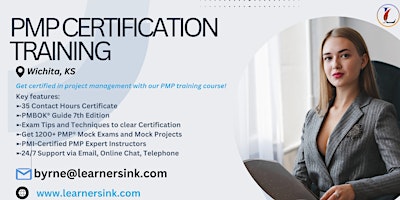 PMP Examination Certification Training Course in Wichita, KS primary image