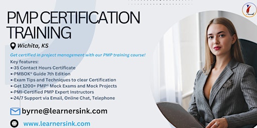 PMP Examination Certification Training Course in Wichita, KS primary image