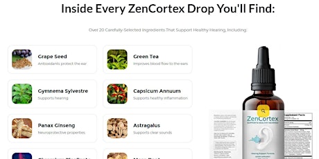 ZenCortex Reviews [2024 Scam Exposed] Read ZenCortex Hearing Support Drops For Tinnitus?