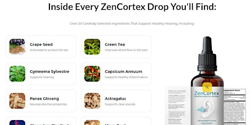 Imagen principal de ZenCortex Reviews [2024 Scam Exposed] Read ZenCortex Hearing Support Drops For Tinnitus?