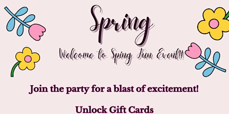 Welcome to Spring Event for Seniors