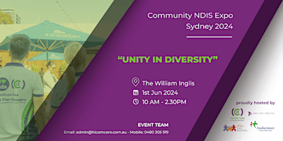 Imagen principal de UNITY IN DIVERSITY DISABILITY EXPO - SYDNEY 2024