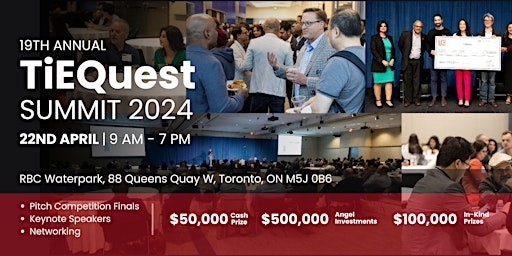 Hauptbild für TiE Toronto presents - 19th Annual TiEQuest 2024 Summit
