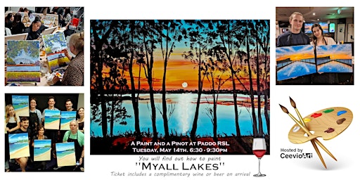 Primaire afbeelding van A Paint and a Pinot at Paddo RSL. "Myall Lakes"