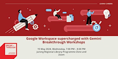 [Online] Google Workspace supercharged with Gemini | Breakthrough Workshops primary image