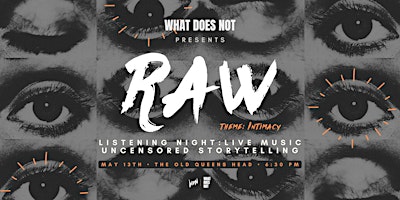 RAW: Listening Night - storytelling and live music primary image