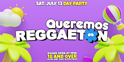 Primaire afbeelding van Biggest Reggaeton Day Party in Los Angeles! 18+