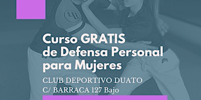 Primaire afbeelding van Curso Gratuito de Defensa Personal para Mujeres