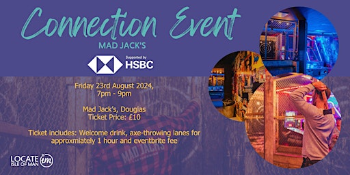 Imagem principal do evento Connection Event: Young Professional Axe Throwing. Supported by HSBC Bank