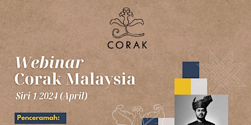 Primaire afbeelding van Webinar Corak Malaysia (Siri 1/2024) - April