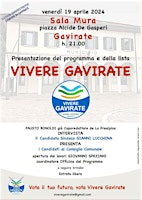 Hauptbild für PRESENTAZIONE DEL PROGRAMMA  E DELLA LISTA VIVERE GAVIRATE