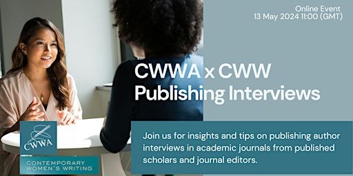 Imagen principal de CWWA x CWW Publishing Interviews
