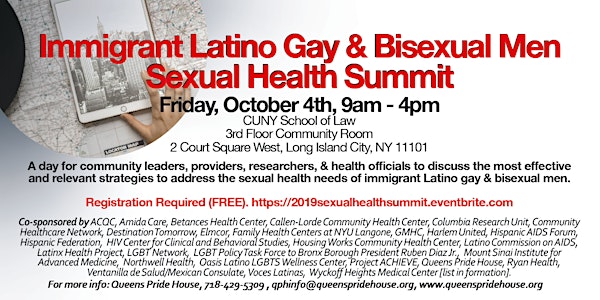 2019 Summit on the Sexual Health of Immigrant Latino Gay and Bisexual Men