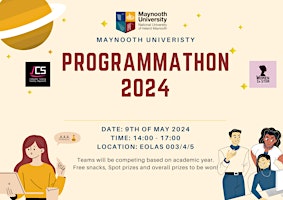 Primaire afbeelding van Maynooth University Programmathon 2024 (First Year Payment Link)