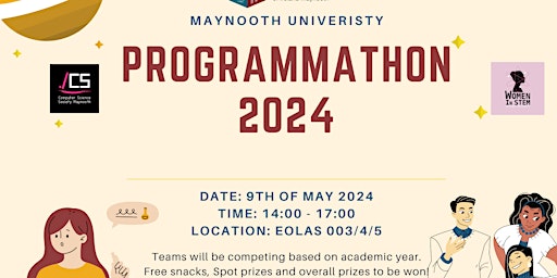Imagem principal de Maynooth University Programmathon 2024 (Second Year Payment Link)
