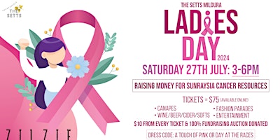LADIES DAY 2024 - Sunraysia Cancer Awareness Fundraiser primary image